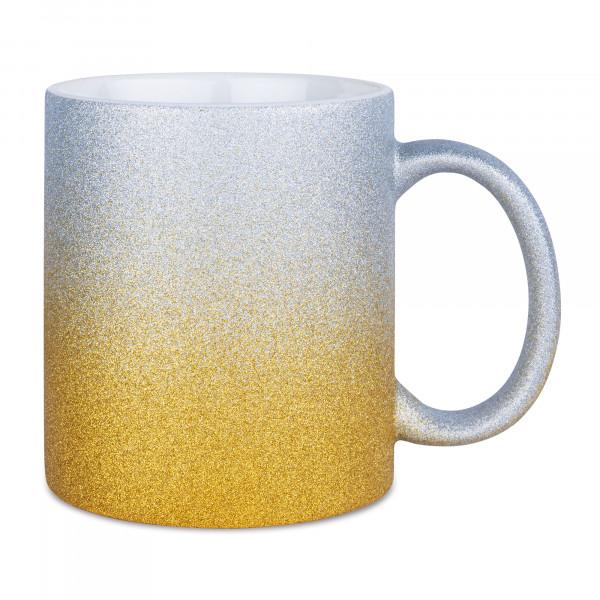 Glitzer Tasse Spark mit Farbverlauf